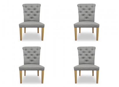 4x Stühle Stuhl Polster Design Lounge Sitz Lehn Garnitur Sessel Chesterfield